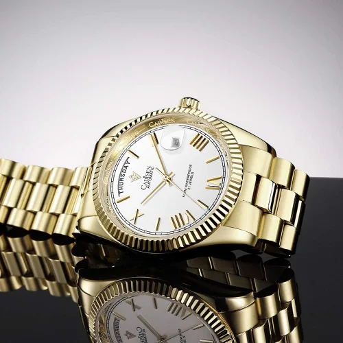 Vista 3 de CADISEN Reloj mecánico automático para hombre, relojes casuales para hombre, zafiro impermeable