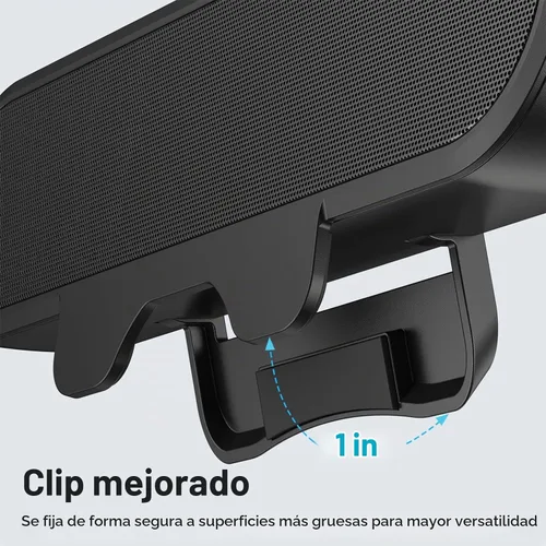 Vista 6 de INGA Altavoces de computadora para PC de escritorio, barra de altavoz de monitor USB con clip, altavoces de escritorio con cable con sonido estéreo