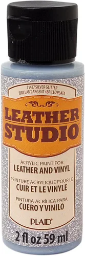 Vista 13 de Leather Studio 71411 pintura para piel de color blanco, 2 onzas