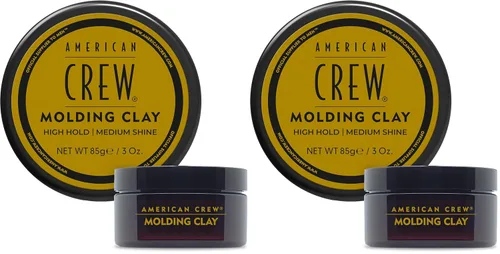 Vista 9 de American Crew Arcilla para moldear el cabello para hombre, gel de peinado con fuerte sujeción y brillo medio, relleno de calcetines para él, 3 onzas