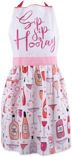 Vista 12 de DII Women's Spring & Summer Apron Collection Adjustable, Two Large Pockets & Extra Long Ties, One Size Fits Most Chillin de verano