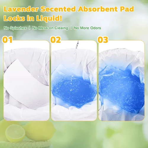 Vista 5 de OUMEE 100 almohadillas absorbentes perfumadas para cómoda de mesita