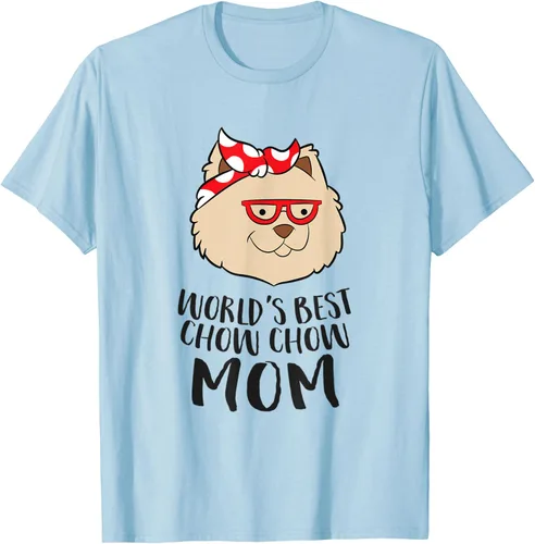 Vista 23 de World's Best Chow Chow mamá lindo Chow Chow perro mamá camiseta Blanco