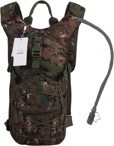 Vista 14 de Mochila de hidratación con vejiga de agua de 3L para senderismo y escalada