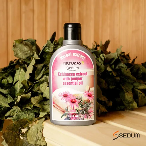 Vista 8 de Sedum Extracto de hierbas naturales para sauna, masaje, remojo de escoba - Infusión de sauna con extracto de equinácea con aceite esencial