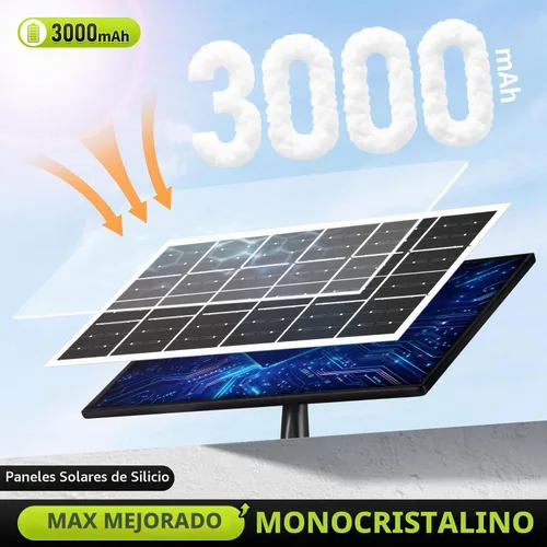 Vista 2 de Sensor de movimiento de luces solares para exteriores con cable