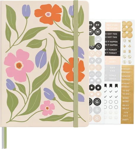 Vista 43 de ⩓ Per Se Cuaderno de Diario con Líneas (3 Paquetes), 160 Páginas Papel Grueso 100GSM, A5 Tapa Dura Cuadernos con Rayas Universitarias para Escribir