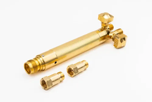 Vista 7 de SÜA - Antorcha de oxicombustible resistente compatible con Harris con válvulas de retención + punta de corte + punta de soldadura + punta