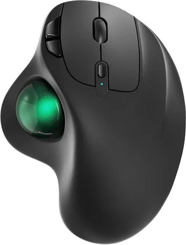 Vista 13 de Nulea Ratón Trackball Inalámbrico M501, Ergonómico Recargable, Control Fácil con el Pulgar, Seguimiento Preciso y Suave, Conexión de 3 Dispositivos