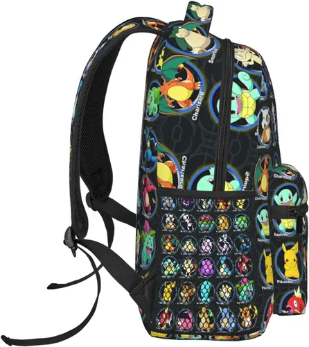 Vista 3 de Mochila de dibujos animados para niño y niña, linda mochila escolar impermeable, mochilas de viaje ligeras, 1 unidad., Mochilas de viaje