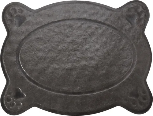Vista 9 de Bulk Buys Tapete para caja de arena para gatos, malla de PVC suave, ayuda a controlar la dispersión y el desorden, parte trasera antideslizante