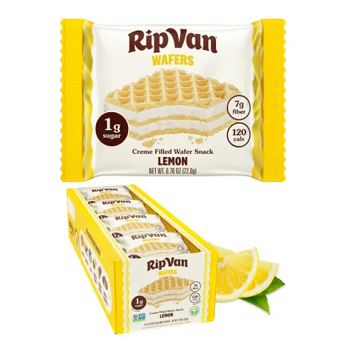 Vista 14 de Rip Van Galletas de oblea de chocolate y avellana, 0.14 oz de carbohidratos