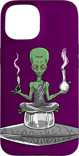 Vista 6 de Alien Smoker Bong Funny ET 420 Weed Space - Funda de regalo para iPhone 17