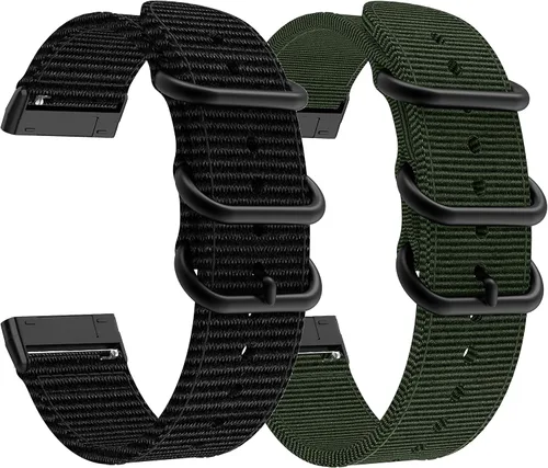 Vista 4 de Correa de reloj de repuesto para Fitbit Versa 4, correa de reloj de repuesto de nailon tejido para Fitbit Versa 4/Versa 3, Fitbit Sense 2/Sense