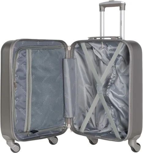 Vista 4 de Flight Knight - Maleta rígida de 4 ruedas de plástico ABS para Lufthansa Air Canada disponible en 53 líneas aéreas