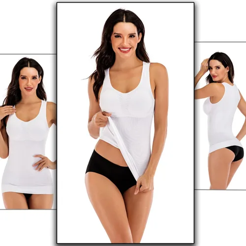 Vista 3 de Camisola de compresión para mujer con almohadillas de brasier extraíbles integradas