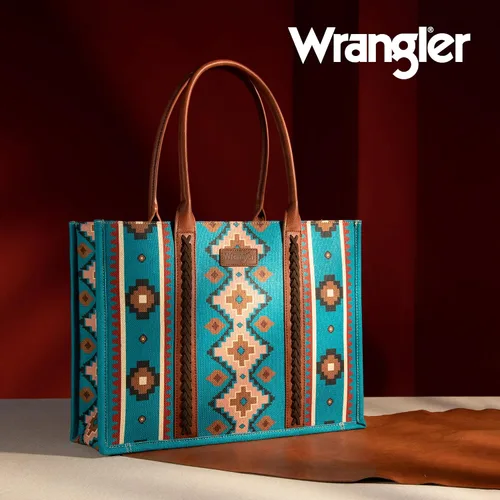 Vista 6 de Wrangler - Cartera para tarjetas de crédito para mujer, estilo bohemio, azteca, con bolsillo con cremallera