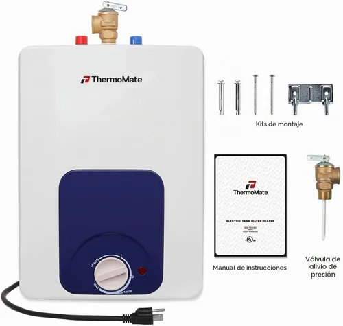 Vista 7 de ThermoMate Calentador de agua eléctrico con certificación UL, ES150B, punto