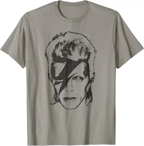 Vista 12 de David Bowie - Camiseta Lightning, Gris Asfalto