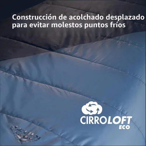 Vista 8 de Kelty Cosmic Relleno Sintético 20 Grados - Saco de Dormir para Mochileros – Correas de Compresión, Bolsa de Almacenamiento Incluida Azul oscuro