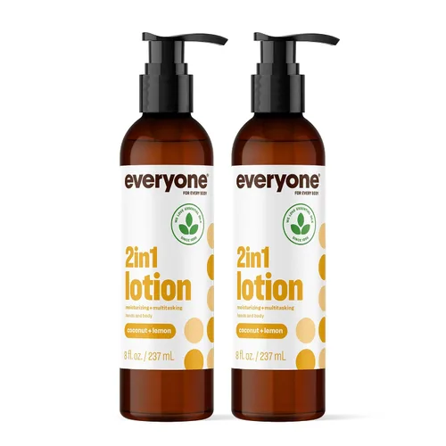 Vista 11 de Everyone Loción 2-en-1 para manos/cuerpo, 8 onzas (paquete de 2) cítricos y menta hecha con aceites esenciales para hombres y mujeres