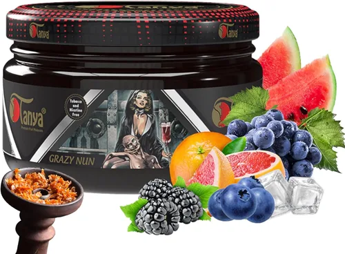 Vista 23 de Tanya Herbal Hookah Molasas 100% sin nicotina y tabaco Sabores de shisha de narguile orgánicos Mezcla de frutas Sabores de shisha 250g Frascos