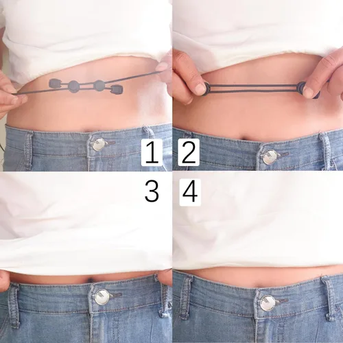 Vista 4 de Banda ajustable, herramienta de corte para camisa, banda elástica para ropa, transforma la forma en que estilizas tus camisetas