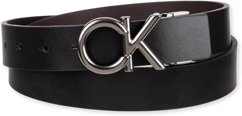 Vista 2 de Calvin Klein mens Ck Plaque Logo Reversible Dress BeltBelt