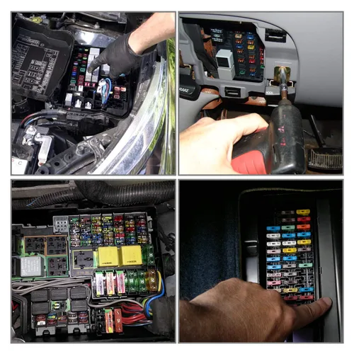 Vista 6 de Nilight - 50018R 240 piezas de fusibles estándar y mini con casquillo de cuchilla, 5A 7,5A 10A 15A 20A 25A 30A ATC APR ATO ATS, juego de fusibles