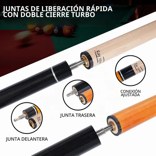Vista 5 de Heavy Hitter Jump Break - Taco de piscina de 3 piezas, punta fenólica de 0.55 pulgadas, 20 onzas, 21 oz/22 onzas