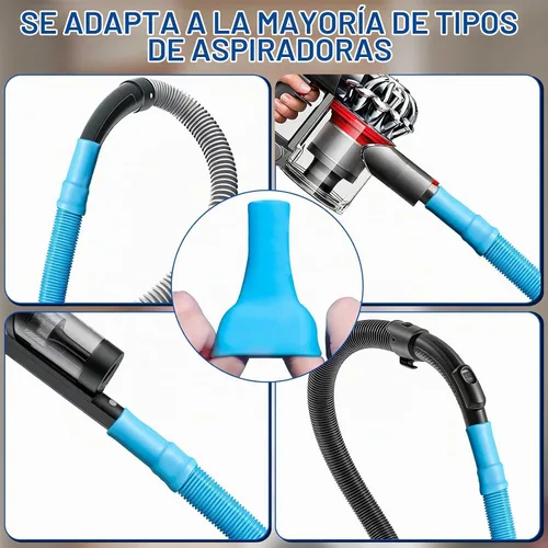 Vista 4 de Kit limpiador de ventilación de secadora – Accesorio universal para manguera de vacío + cepillo de pelusa para secadora para eliminación rápida