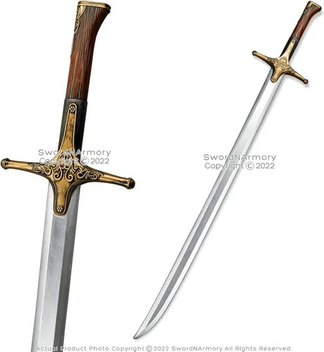 Vista 2 de 42.5" Espada larga de espuma medieval TV Fantasía Videojuego Cosplay Prop