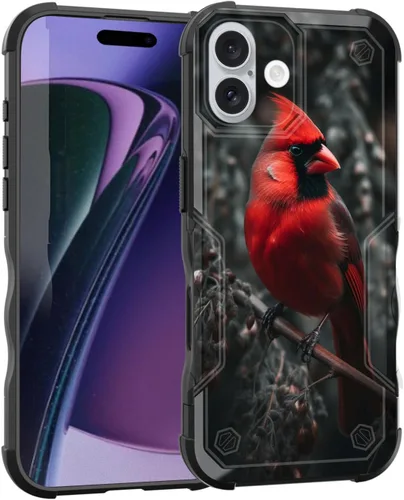 Vista 90 de Funda para iPhone Air, [doble capa] [protección contra caídas de grado militar de 10 pies] Funda resistente a prueba de golpes para iPhone Air