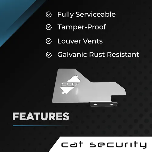 Vista 5 de Cat Security™ - Protector de protección de convertidor catalítico, se adapta - Toyota Prius 2000-2003