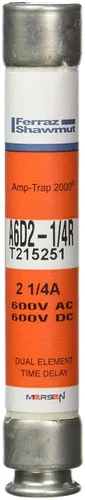 Vista 42 de Mersen a6d-r amp-trap Clase de 2000 time-delay/RK1 Fusible con fusible visual Open Indicador, 1