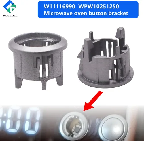 Vista 3 de W11116990 W10251250 4545956 AP6245903 PS12114309 EAP12114309 Soporte de botón de microondas para microondas IBMS1455DS00 IBMS1455DS01 IBMS1455VS01 34