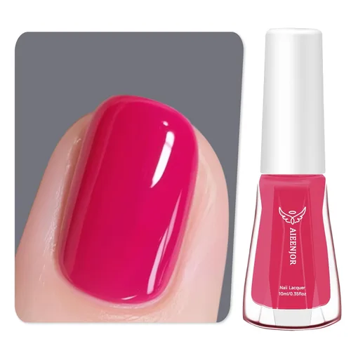 Vista 16 de Esmalte de uñas negro, esmalte de uñas de secado rápido, sin rayas, esmalte de uñas de larga duración para uñas de boda de otoño, manicura acogedora