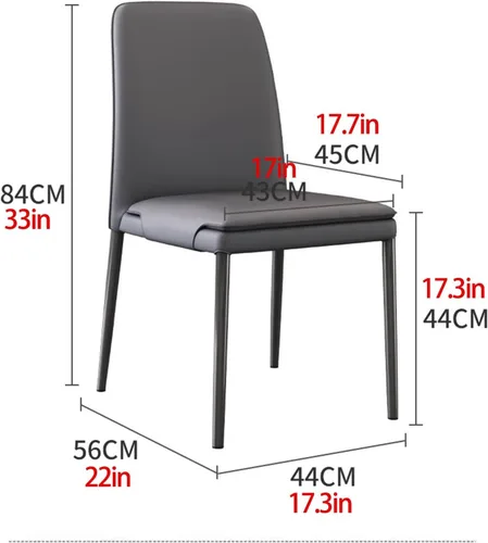 Vista 2 de Sillas de cocina de comedor, sillas de comedor con patas de metal, sala de estar, comedores apilables, silla de cocina, silla de comedor al aire