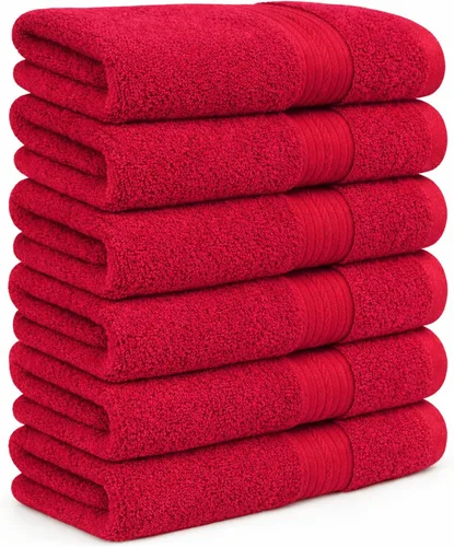 Vista 28 de Ample Decor Toalla de mano de 18 x 28 pulgadas, paquete de 6, 600 GSM, 100% algodón, certificado Oeko Tex, suave, absorbente, gruesa, duradera Beige