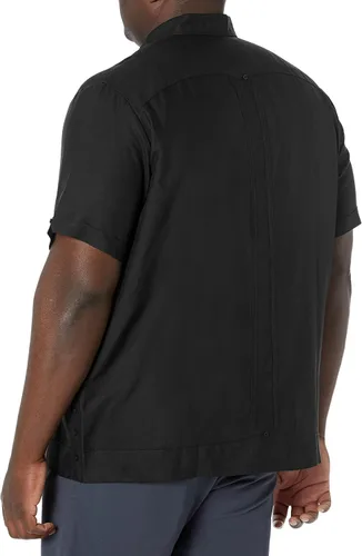 Vista 2 de Cubavera Camisa Guayabera bordada de manga corta para hombre