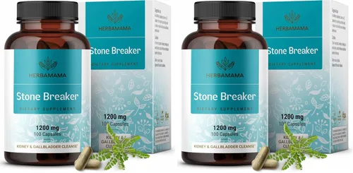 Vista 9 de HERBAMAMA Chanca Piedra Stone Breaker Cápsulas de 1200 mg – Rompe cálculos renales, limpieza de la vesícula biliar y apoyo del tracto urinario