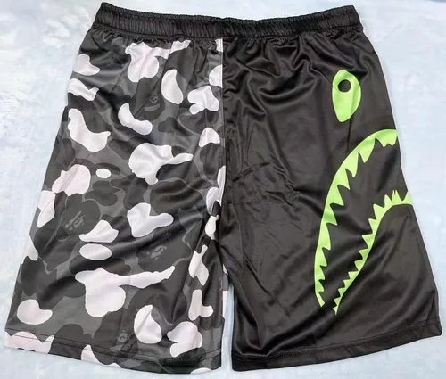Vista 2 de Shark Camo Unisex Pantalones Deportivos Pantalones Cortos Casual Pantalones Cortos Playa Pantalones de Natación