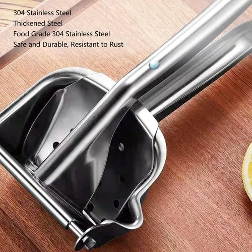 Vista 5 de Exprimidor de limón de acero inoxidable, exprimidor de mano desmontable, exprimidor de naranja, manual de prensa de jugo para naranja limón lima