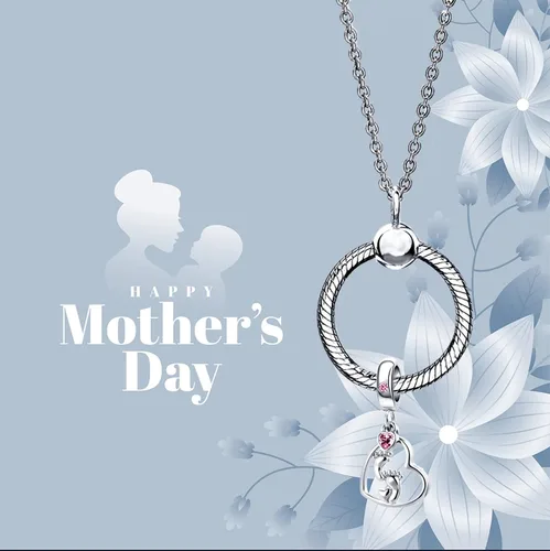 Vista 3 de YSAHan - Chupete para pies de bebé, dije de corazón, estrella, cuentas de cristal para pulsera Pandora