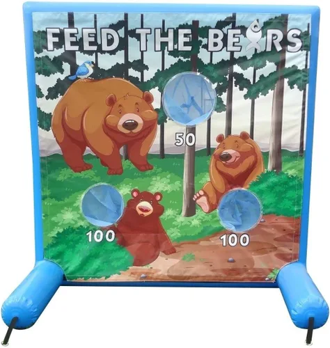 Vista 4 de TentandTable Panel de juego de marco de aire de repuesto Panel de lanzamiento de bolsas de frijoles con red Uso con juego de marco de aire