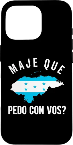 Vista 19 de Funda para iPhone 16 Bandera de Honduras Catracho Camiseta hondureña Maje Que Pedo?