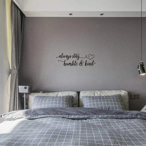 Vista 5 de Always Stay Humble & Kind - Letras talladas, citas inspiradoras, vinilo para pared, calcomanía de letras artísticas, lema