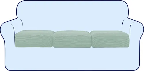 Vista 90 de subrtex Funda de Cojín Elástica Suave para Asiento de Sofá Funda Deslizable de Spandex para Silla y Sofá Adecuada para 1-2-3 Plazas Reemplazo