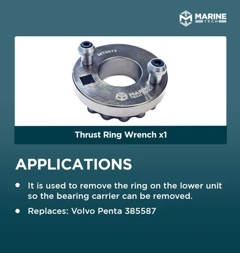 Vista 3 de Marine Tech Tools Llave de anillo de empuje Volvo Penta AMT0073
