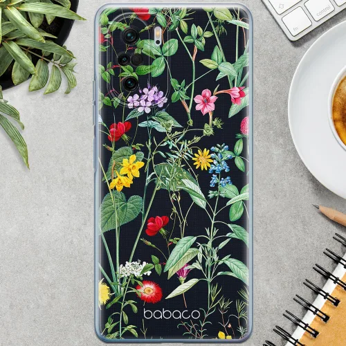 Vista 3 de BABACO ERT Group Mobile Phone case for Xiaomi MI 11i/ REDMI K40/K40 PRO/Poco F3/ F3 PRO Original and Officially Licensed Pattern Flowers 041 adapted